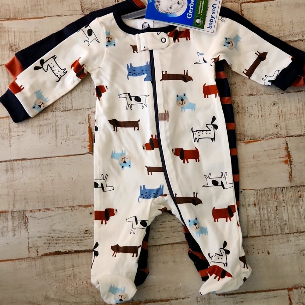 Gerber 2pc  long-sleeved onesie